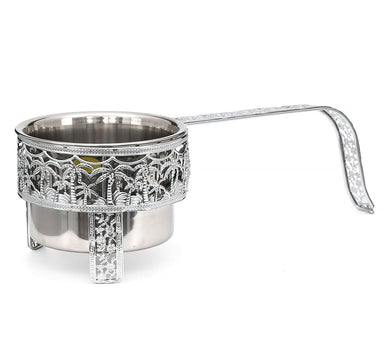 Shishagear Flat Big Charcoal Basket Holder - Silver - shishagear - UK