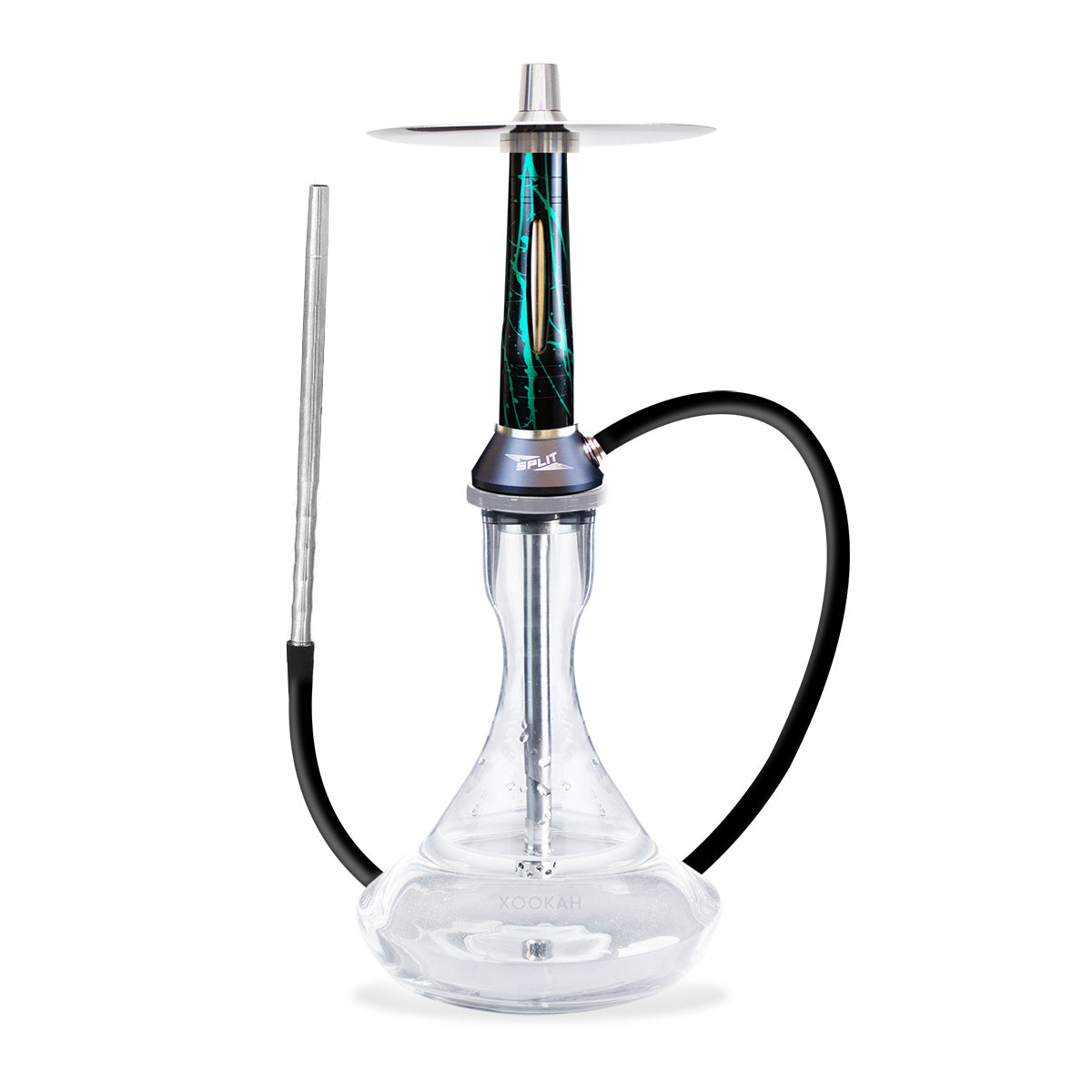 Nova Smoke Split Hookah - Black Green