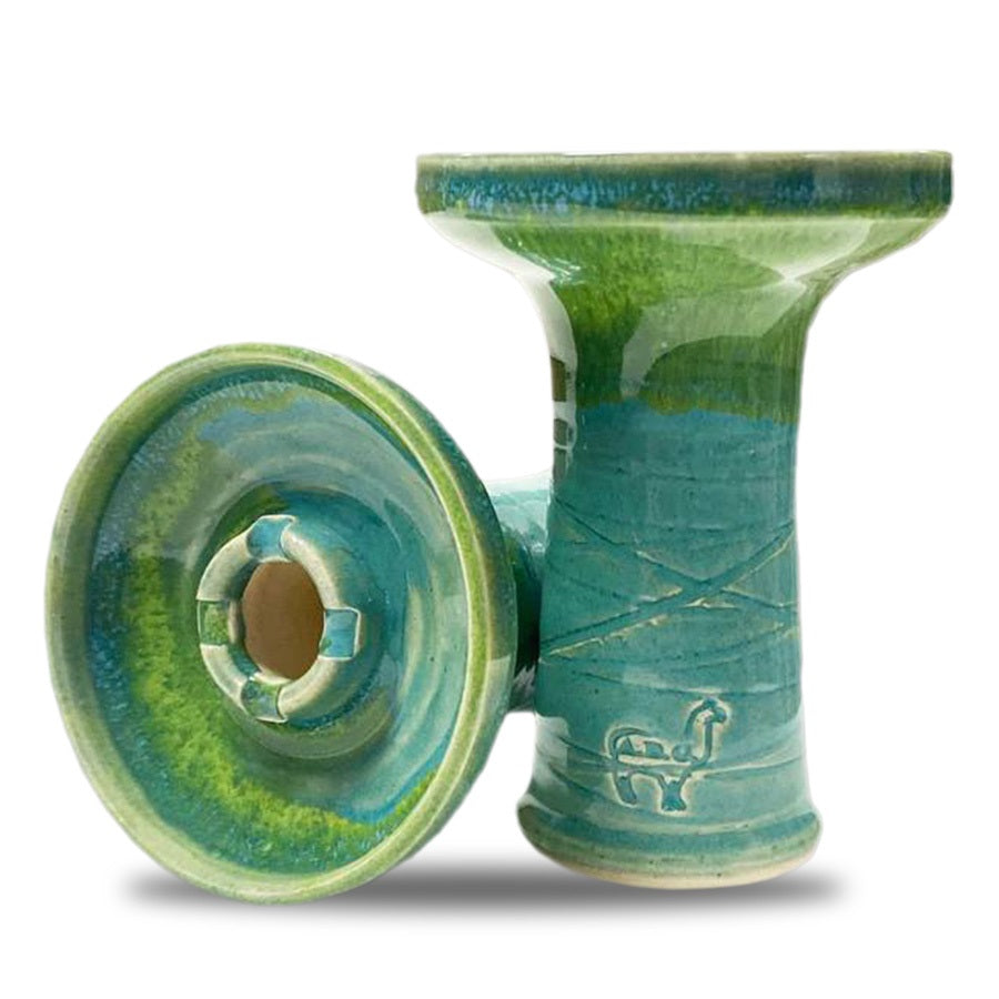 Alpaca Rook Shallow Bowl - Lime Denim