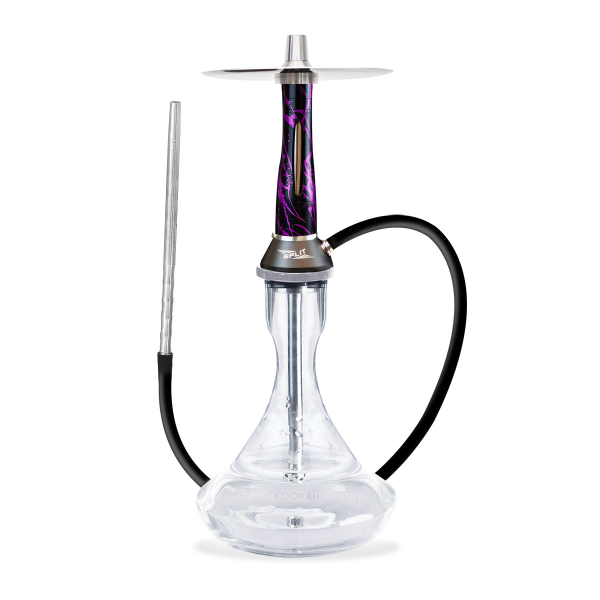 Nova Smoke Split Hookah - Black Purple