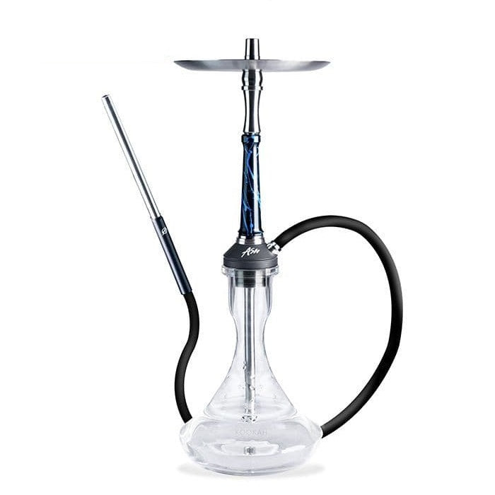 Ash Wood Atomic Hookah - Candy Blue Splash