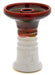 HJ Retro Harmony Hookah Bowl - Red Eye Over White - shishagear - UK