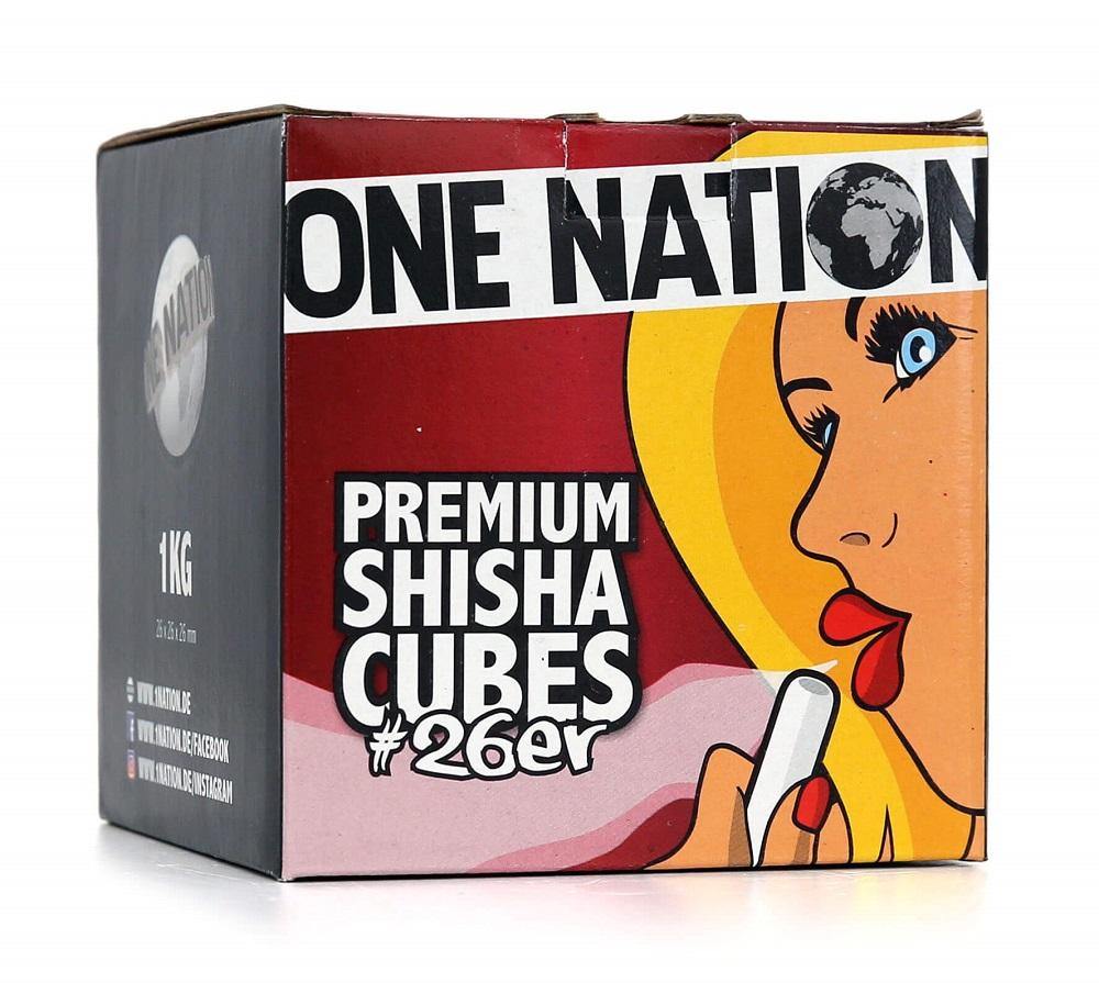 One Nation Coconut Charcoal 26mm - 1kg - shishagear - UK