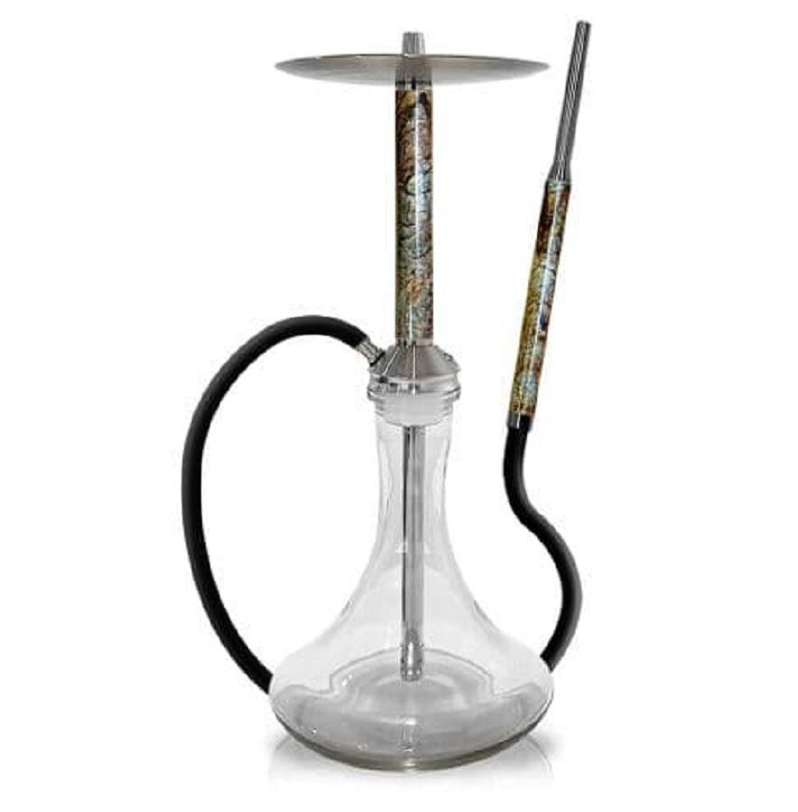 Special Hookah Stainless Steel With Base - Bidasar Brown