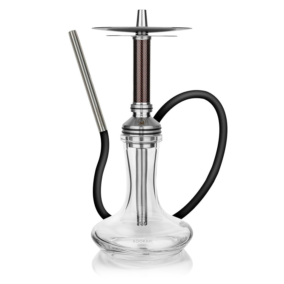 Steamulation Xpansion Mini Carbon Hookah - Black Red