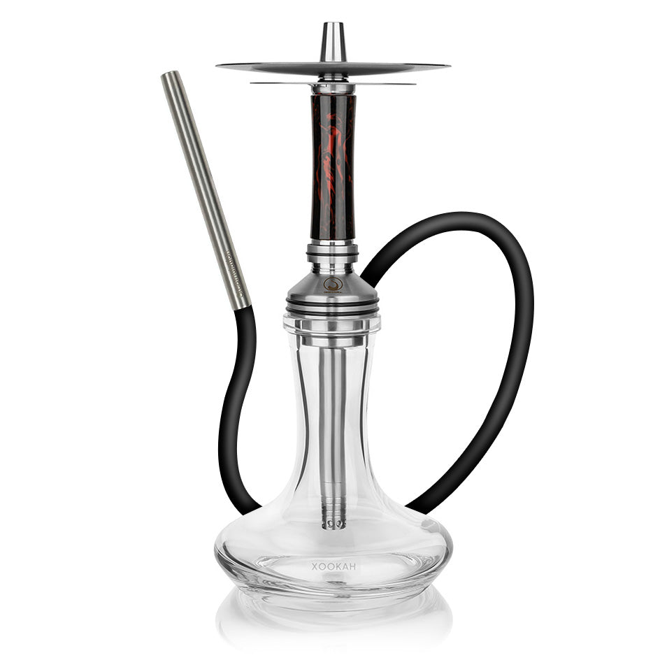 Steamulation Xpansion Mini Epoxy Hookah - Black Red