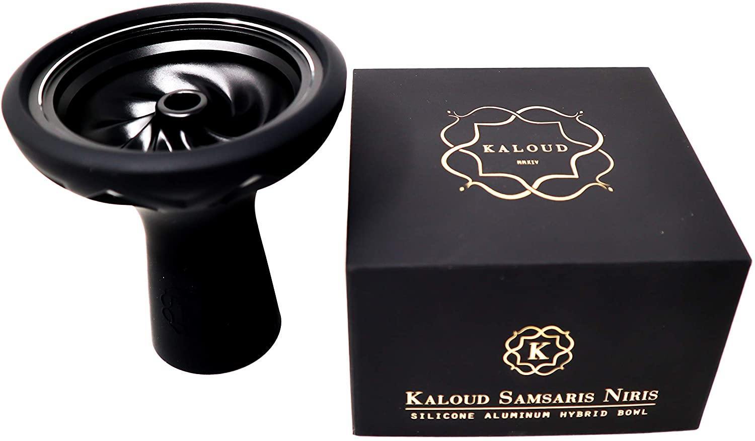 Kaloud Samsaris Niris Black Aluminium Bowl for Lotus 1 & 1+ - shishagear - UK